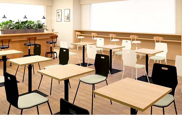 【約25坪】一人でも複数人でも。気分で選べる居心地の良いリフレッシュスペース