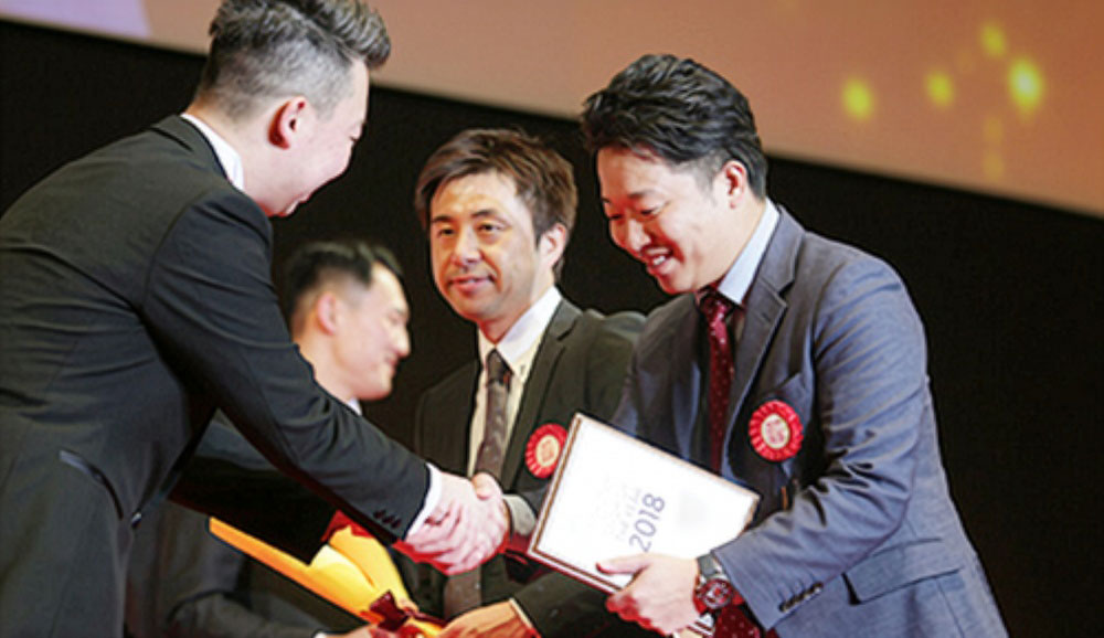 楽天SHOP OF THE YEARの授賞式